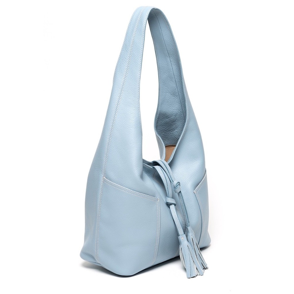NEW LAGGO Havana Hobo Leather Bag - Baby Blue!